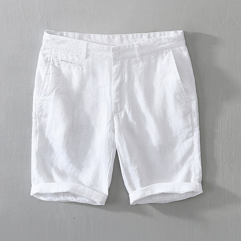 Pure Linen Beach Loose Shorts